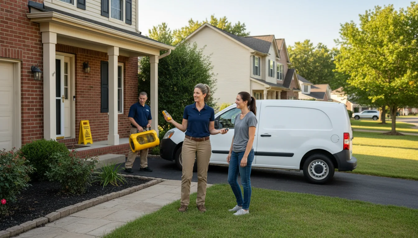 Residential water damage restoration in Natchitoches, LA